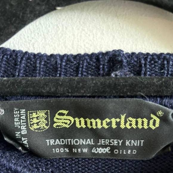 Summerland Womens Traditional Jersey Knit Pullover Anchor Blue Size Medium-Large - Picture 6 of 9